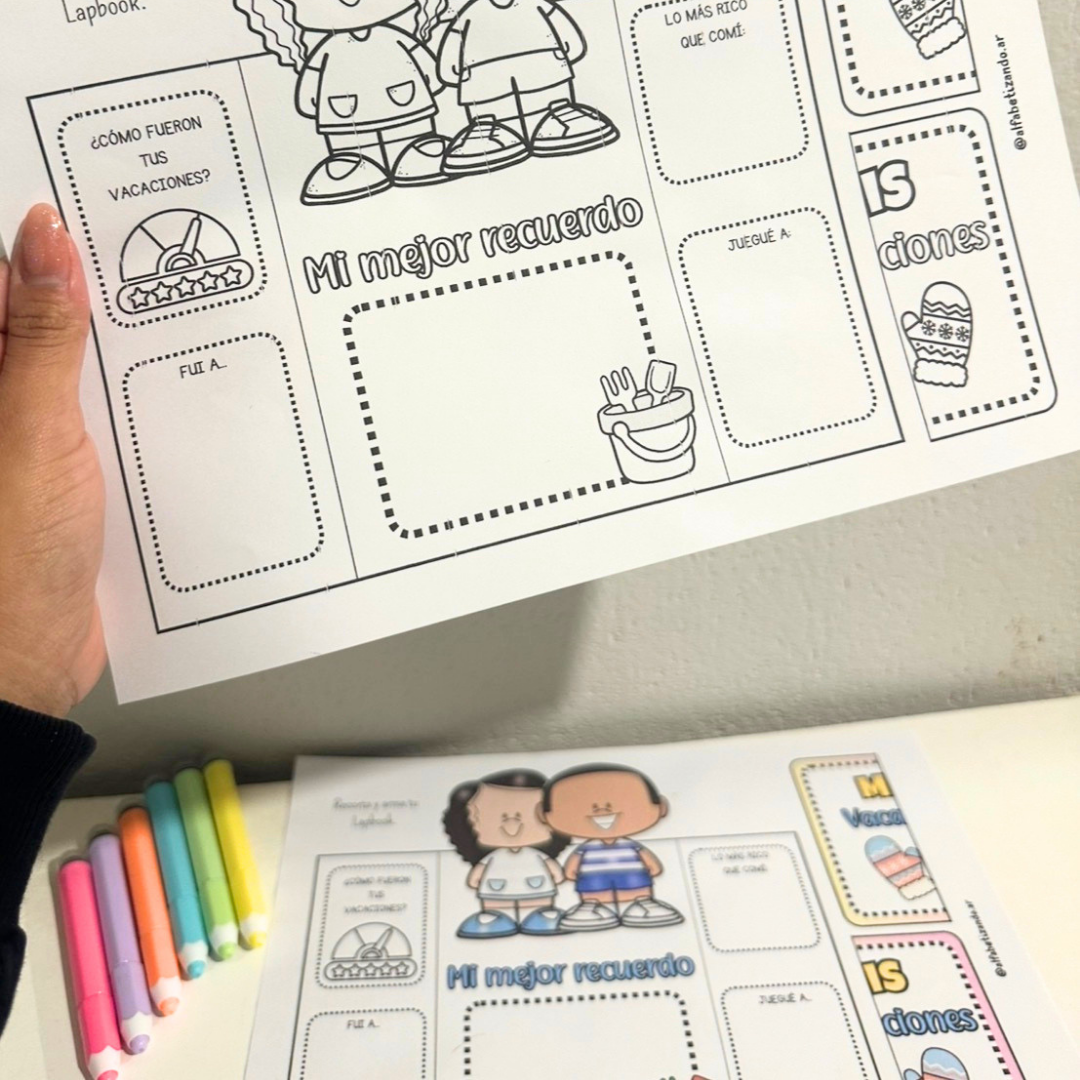 Lapbook Vacaciones invierno