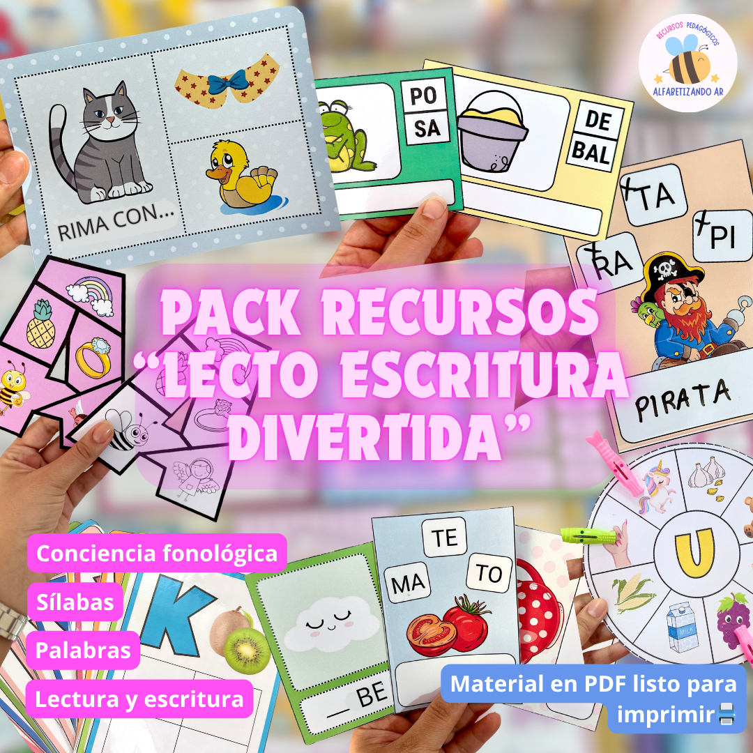 Pack Recursos “Lectoescritura Divertida”