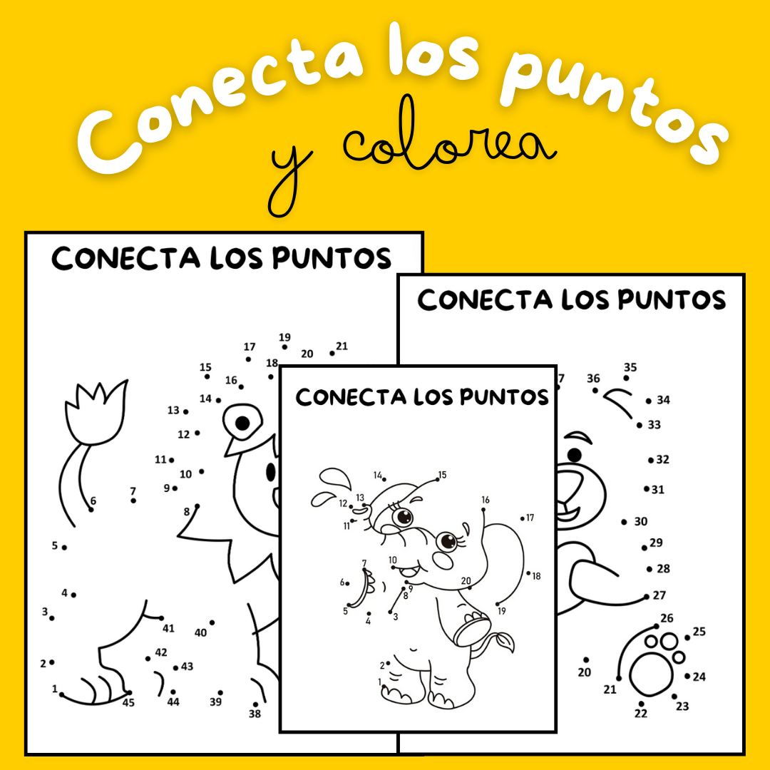 Conecta los puntos y colorea