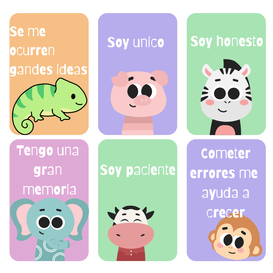 Tarjetas Afirmaciones positivas