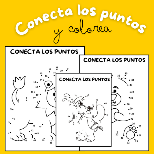 Conecta los puntos y colorea